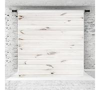 Kate 3x3m/10x10ft Wood Texture Backdrop Wooden Paneled Background White Plank Photo Background Microfiber for Family Decoration Prop Shooting