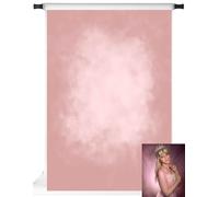 Kate 5ft(W) x7ft(H) Pink Abstract Photography Backdrop Texture Microfiber Old Master Backdrop Professional Head Shot Portrait Photo Background