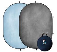 Kate 5x6.5ft(1.5x2m) Collapsible Backdrop Blue Double-Sided Backgrounds Grey Backdrop Twist Flex Collapsable Photography Background