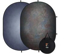 Kate 5x6.5ft(1.5x2m) Collapsible Backdrop Dark Gray Blue Textured Dark Grey Double-Sided Backdrop Pop up Professional Photography Backgrounds
