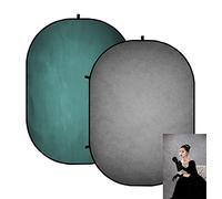 Kate 5x6.5ft Popup Backdrop Gray Old Master Backdrops for Photography Collapsible Green Background Pop up Backdrop