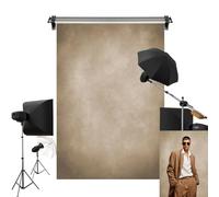 Kate 5x7ft/1.5m(W) x2.2m(H) Beige Backdrop Tan Headshot Background Texture Brown Portrait Photography Microfiber Backdrop Photography Studio Props