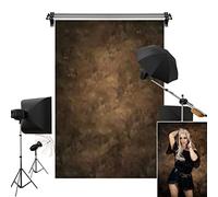 Kate 5x7ft/1.5m(W) x2.2m(H) Brown Background Portrait Photography Abstract Texture Microfiber Backdrop Photography Studio Props