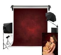 Kate 5x7ft/1.5m(W) x2.2m(H) Red Background Dark Red Backdrop Burgundy Portrait Photography Studio Props