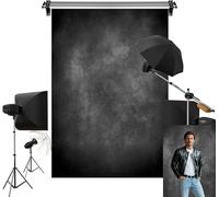 Kate 5x7ft/1.5x2.2m Dark Black Backdrop Abtract Color Textured Portrait Photography Photo Backgrounds Photography Studio Props