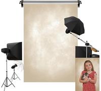 Kate 5x7ft/1.5x2.2m Light Yellow Backdrop Khaki Abstract Color Textured Portrait Photography Backgrounds Texture Studio Props