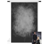 Kate 6.5ft(W) x10ft(H) Black Abstract Photography Backdrop Texture Microfiber Old Master Backdrop Professional Head Shot Portrait Photo Background