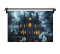 Kate 7x5ft/2.2x1.5m Halloween Backdrop for Photography Night Haunted House Ghost Photoshoot Background Photo Video Studio Props