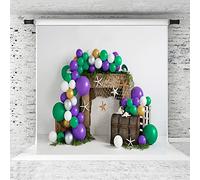 Kate 8.2x8.2ft Balloons Backdrops Underwater Ocean Beach Fantasy Undersea Summer Kids Sea Birthday Party Backdrop Microfiber Background Photo Studio Props