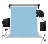 Kate 8ft×10ft Solid Light Blue Backdrop for Portrait Photography Studio, Children and Headshots - Sky Blue Background for Photo Booth