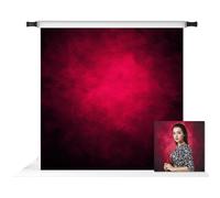 Kate 8x8ft Wine-Red Portrait Photography Backdrop Abstract Deep Red Background for Photography Shooting Studio Props