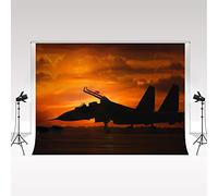 Kate Air Force Theme Collapsible Backdrop Photography 3 * 3m/10 * 10ft War Military Apocalyptic Atmosphere Decoration Cool Boy Collapsible Studio Portrait Photography Backdrop Officer Cosplay