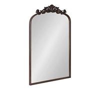 Kate and Laurel Arendahl Traditional Arch Mirror, 19 x 30.75, Antique Bronze, Baroque Inspired Wall Decor
