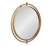 Kate and Laurel Baron Pivot Mirror, 21" Diameter, Gold