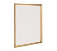 Kate and Laurel Calder Framed Linen Fabric Pin Board, 21.5" x 27.5", Gold