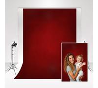 Kate Art Photography Backdrops Black Red gradient 10X20ft/3x6m Vintage Texture Photo Studio Backdrop Collapsible Portrait Backdrop Video Background Colour Soft Baby Photo Booth