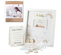 Kate Aspen 22128NA Baby Shower Guest Book Alternative, MDF, Boho Rainbow