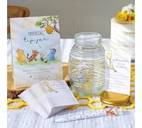 Kate Aspen Honey Bear Parenting Tip Jar For Baby Shower Game & Activity, Advice Cards & Bee Hive Shaped Jar with Lid, Nursery and Baby Shower Decoration