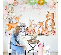 Kate Aspen Pink Woodland Baby Shower Decorations Photo Backdrop Banner/Photo Prop/Photo Booth, Nursery Decor