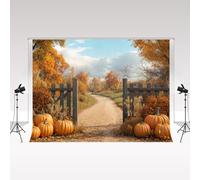 Kate Autumn Forest Trail Photography Backdrops 2.2x1.5m/7x5ft Countryside Trails Fall Pumpkins Kids Adult Child Family Portrait Photocall Decoration Background