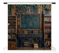 Kate Back to School Backdrop for Photography Blackboard ABC Photo Backdrops Graduation Background (10x10ft)