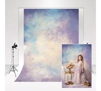 Kate Backdrop Photography 10x10ft/3mx3m Blue Purple Abstract Photo Shooting Backdrop Family Background for Portraits Dream Wedding Photo Booth Microfiber Soft Cloth Photography Props for Newborn