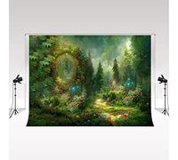 Kate Backdrop Photography 2.2 * 1.5m/7 * 5ft Dream forest Photo Shooting Backdrop Spring Enchanted forest Shimmer Wall Backdrop Magic Microfibre Background for Camping