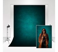 Kate Backdrop Photography Black-green Gradient 3x3m Retro Wedding Photo Booth Props Collapsible Video Background Gorgeous Velvet Texture Photocall Props Star Magazine Photo Background