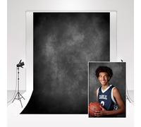 Kate Backdrops for Photography 2x3m/6.5x10ft Gradient Black Gray Studio Photo Backdrop Hazy Fog Art Photography Background Magazine Advertisement Shooting Photo Booth Youtube Video Backdround