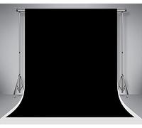 Kate Black Backdrops for Photography Microfiber Washable Abstract Photo Background for Studio Portrait Shooting 6.5x10ft/2x3m