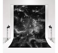 Kate Black Night Sky Portrait Studio Backdrop - 3 * 3m/10 * 10ft Abstract Video Background for Newborn Photography & Shooting Props