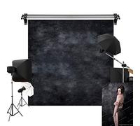 Kate Black Photo Backdrop Dark Textured Backgrounds Portrait Photography Studio Prop 10x10ft/3x3m