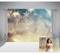 Kate Bokeh Photo Background 10x6.5ft/3x2m Merry Christmas Snowflake Backdrop for Photography Microfiber Washable Photocall Studio Fond