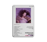 Kate Bush Hounds of Love Album Cover Retro Poster Metal Tin Sign Chic Art Retro Iron Painting Bar People Cave Cafe Family Garage Poster Wall Decoration 8x12inch(20x30cm)