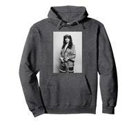 Kate Bush Kimono Studio Photo 1978 Lionheart Pullover Hoodie, Adult Unisex, Dark Heather Grey, Small