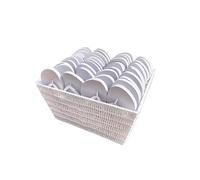 Kate Chesters Art 20 Pairs White Wedding Flip Flops Bulk | Basket Included | Wholesale Wedding Guest Shoes One Size Fits All