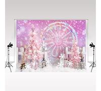 Kate Christmas Day Decoration Pink Backdrop 2,2 * 1,5m/7 * 5ft Pink Christmas Tree Princess X-mas Festival Atmosphere Decoration Girls Party Props Bar Club Fantasy Activity Photo Booth