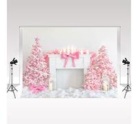 Kate Christmas Night Decoration Pink Backdrop 3 * 2m Christmas Tree Princess X-mas Festival Atmosphere Decoration Girls Party Props Bar Club Performance Simple Activity Photo Booth