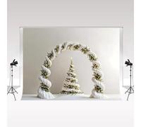 Kate Christmas Photography Backdrop 2.2x1.5m/7x5ft Christmas Tree White Spiral Arch Backdrop Snow Child Birthday Portrait Photo Background Props Studio