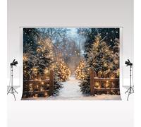 Kate Christmas Photography Backdrops 10x6.5ft/3x2m Christmas Tree Forest Winter Snow Decorative Props Kids Adult Portrait Background Photo Studio Photocall