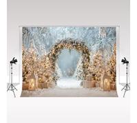 Kate Christmas Photography Backdrops 2.2x1.5m/7x5ft Christmas Tree Winter Wonderland Frozen Forest Arch Backdrop Kids Birthday Family Portrait Photo Background