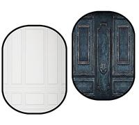Kate Collapsible Backdrop for Photography Retro Door Pop Up Photo Backdrops Portable Folded Background for Portrait Headshot, Live Streaming, Video Conference, 5x6.5ft