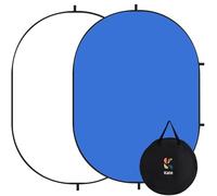 Kate Collapsible Backdrop Pop Up Background Double-Sided Blue and White Screen Foldable Backdrops for Photography, Gaming and Live Streaming(5'x6.5',1.5x2m,Blue/White)