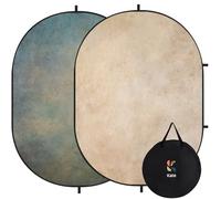 Kate Collapsible Backdrop Pop up Photo Backdrops Self Tape Background Portable for Headshot,Portrait Photography,Video,5x6.5ft,Beige/Grey