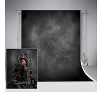 Kate Dark Gray Texture Photography Backdrop 8x8ft/2.5x2.5m Black Gray Abstract Portrait Headshot Backgrounds for Children Adults Photoshoot Photo Video Studio Prop