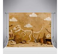 Kate Dinosaurs Archaeology Photography Backdrop Kids Birthday Party Foto Background Vintage Backpack Magnifying Glass Backdrops 8x8ft/2.5x2.5m Baby Shoot Photo Studio Backgrounds