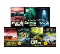 Kate Ellis 7 Books Collection Set (A Painted Doom, The Bone Garden, An Unhallowed Grave, The Plague Maiden, The Funeral Boat, A Cursed Inheritance, The Skeleton Room)