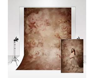Kate Fine Art Floral Photography Backdrop 1.5x2.2m/5x7ft Abstract Flowers Backdrops For Maternity Kids Portrait Photocall Vintage Pink Rose Flowers Background Photo Studio