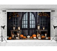 Kate Gothic Dark Style Halloween Photography Backdrop 3x3m/10x10ft Candelabra Pumpkin Vampire Theme Child Adult Horror Party Photozone Props