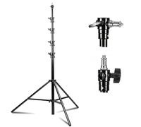 Kate Heavy Duty Light Stand Tripod - 15.7ft Air Cushioned Aluminum Alloy Lighting Stand with Tripod, 2 Sandbags & 1/4"-3/8" Adapter, 9.46lb Load for Studio/Indoor/Outdoor Video Photography